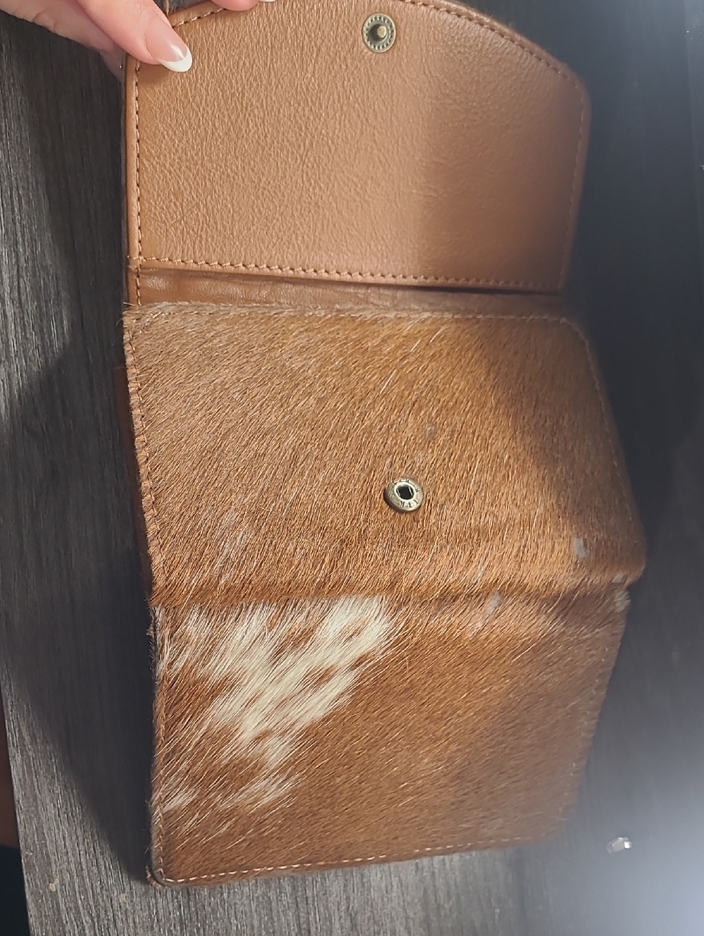 Cowhide Leather Trifold Wallet